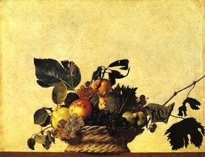 Still-Life-With-A-Basket-Of-Fruit